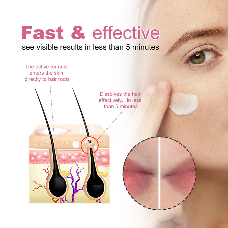 Gentle and skin-friendly hair removal cream